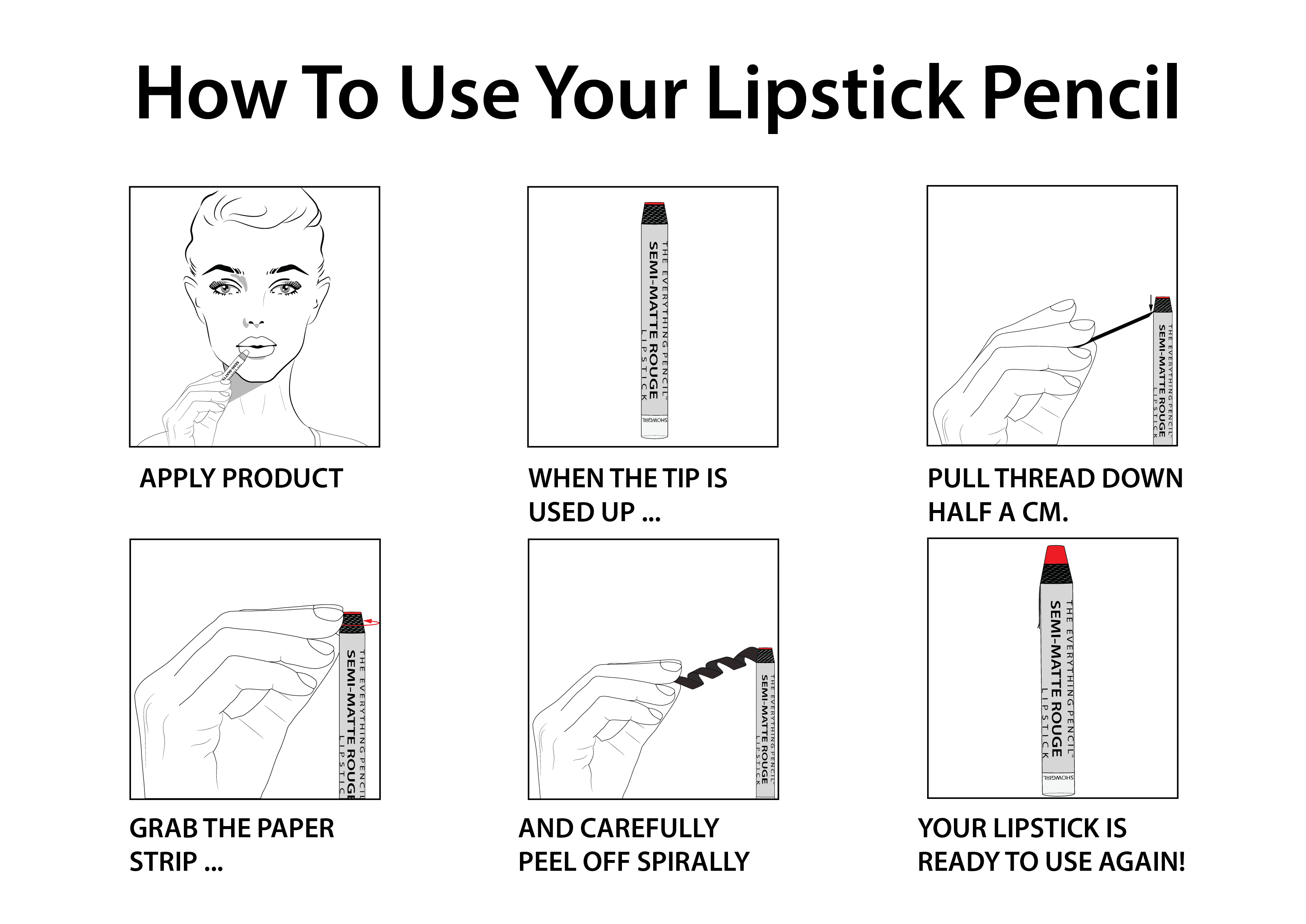 everything pencil semi matte rouge lipstick